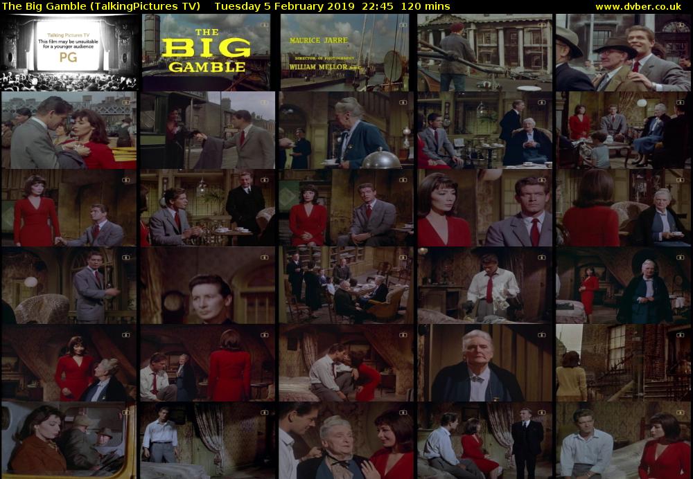 The Big Gamble (TalkingPictures TV) Tuesday 5 February 2019 22:45 - 00:45