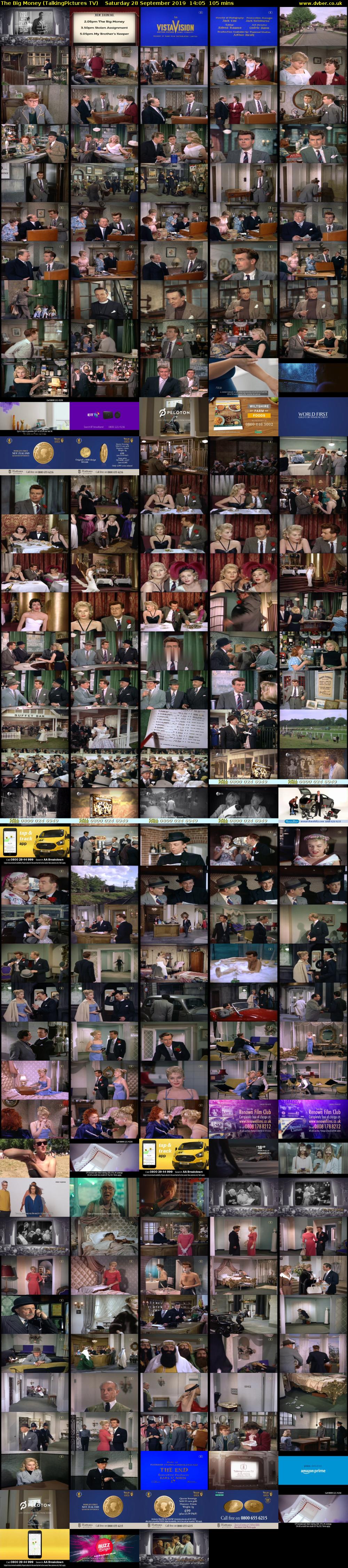 The Big Money (TalkingPictures TV) Saturday 28 September 2019 14:05 - 15:50