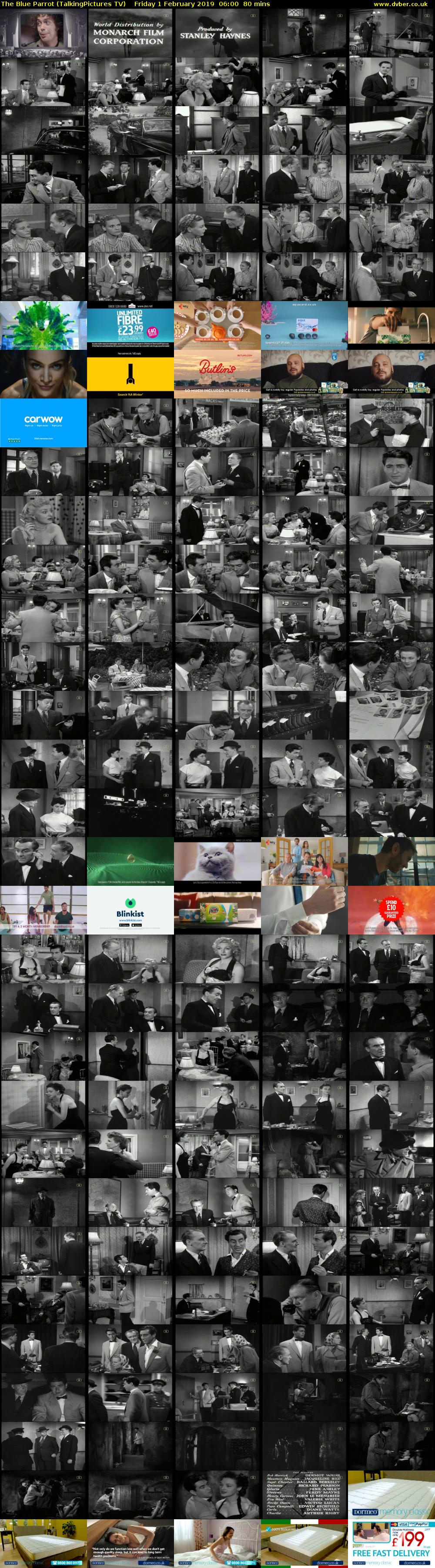 The Blue Parrot (TalkingPictures TV) Friday 1 February 2019 06:00 - 07:20