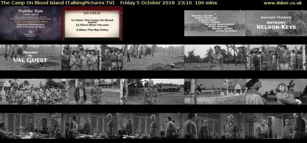 The Camp On Blood Island (TalkingPictures TV) Friday 5 October 2018 23:10 - 00:50