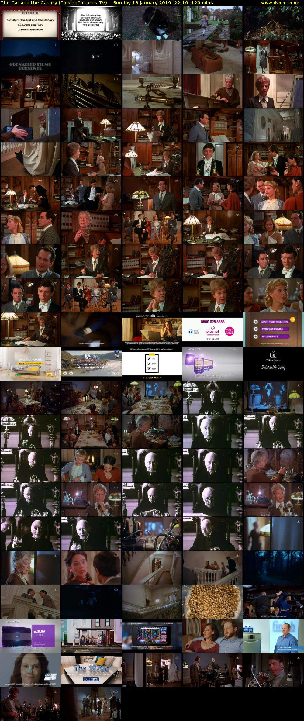 The Cat and the Canary (TalkingPictures TV) Sunday 13 January 2019 22:10 - 00:10