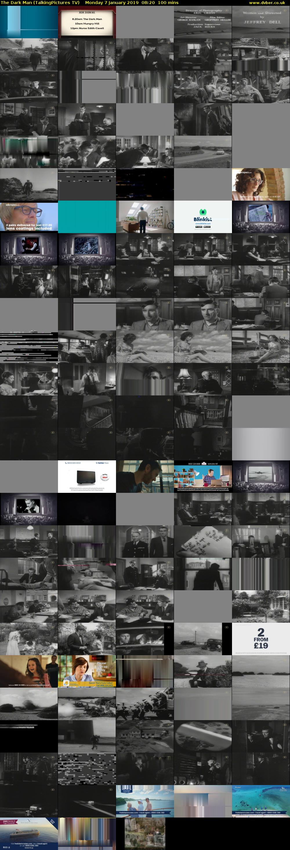 The Dark Man (TalkingPictures TV) Monday 7 January 2019 08:20 - 10:00