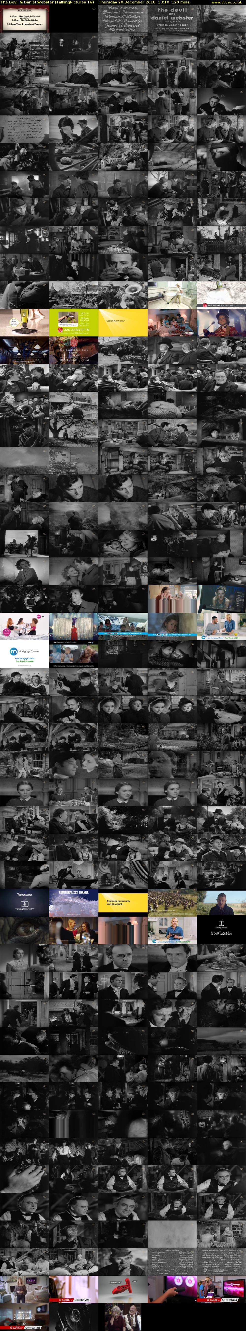 The Devil & Daniel Webster (TalkingPictures TV) Thursday 20 December 2018 13:10 - 15:10