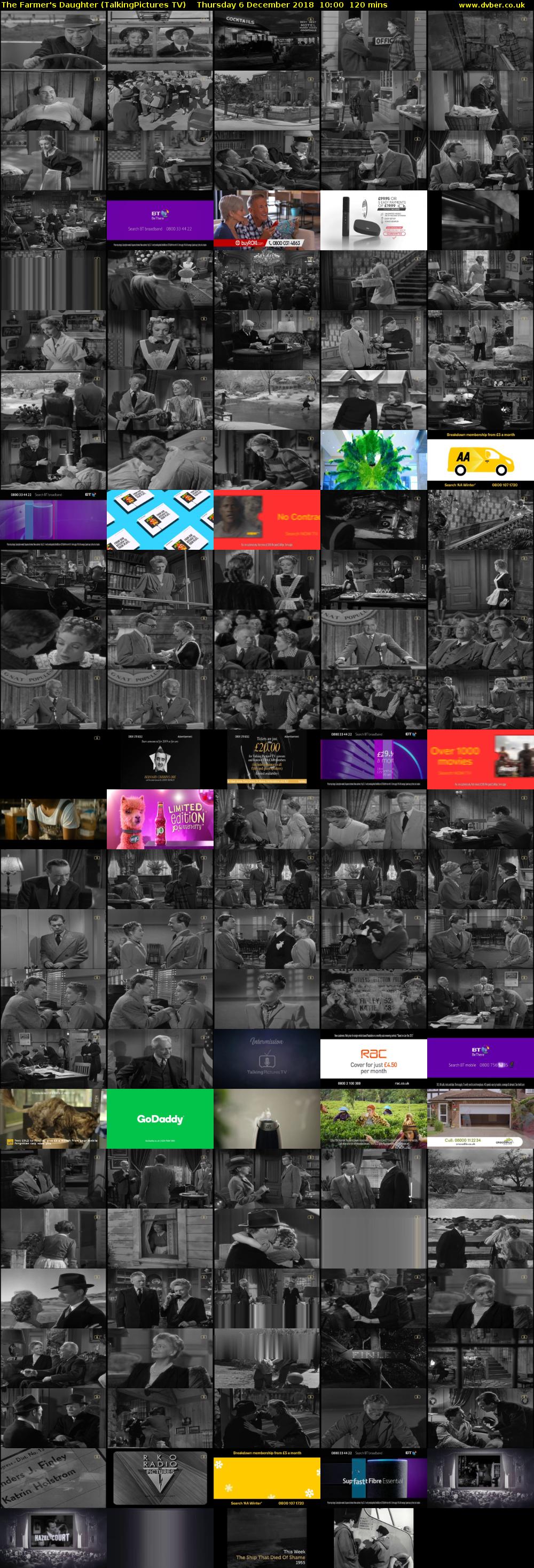 The Farmer's Daughter (TalkingPictures TV) Thursday 6 December 2018 10:00 - 12:00