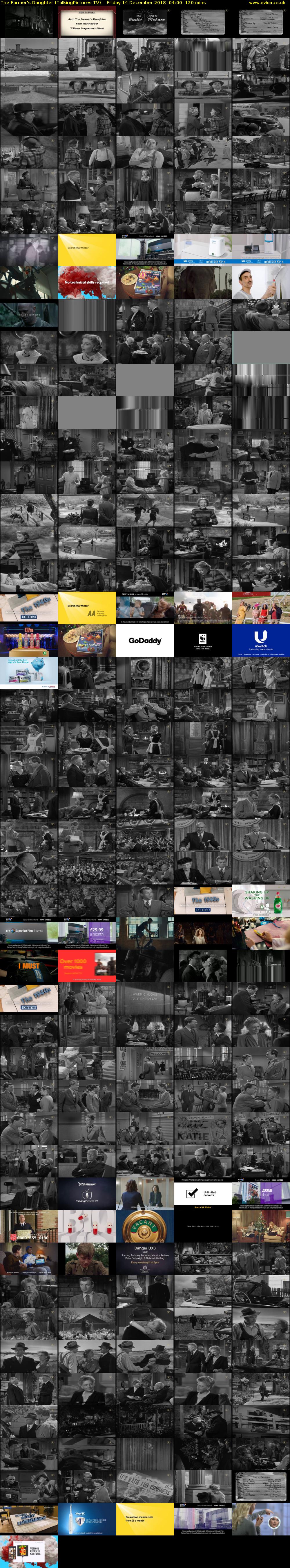 The Farmer's Daughter (TalkingPictures TV) Friday 14 December 2018 04:00 - 06:00