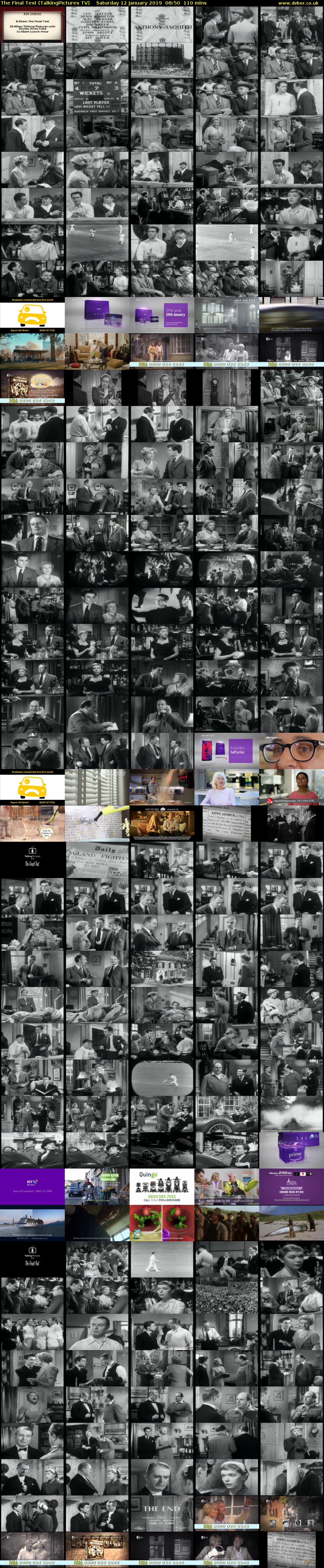 The Final Test (TalkingPictures TV) Saturday 12 January 2019 08:50 - 10:40