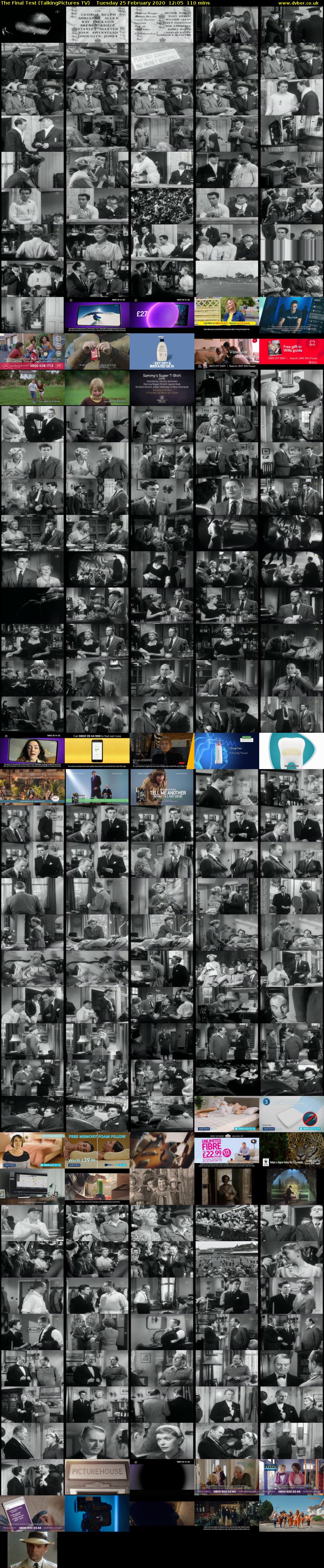 The Final Test (TalkingPictures TV) Tuesday 25 February 2020 12:05 - 13:55