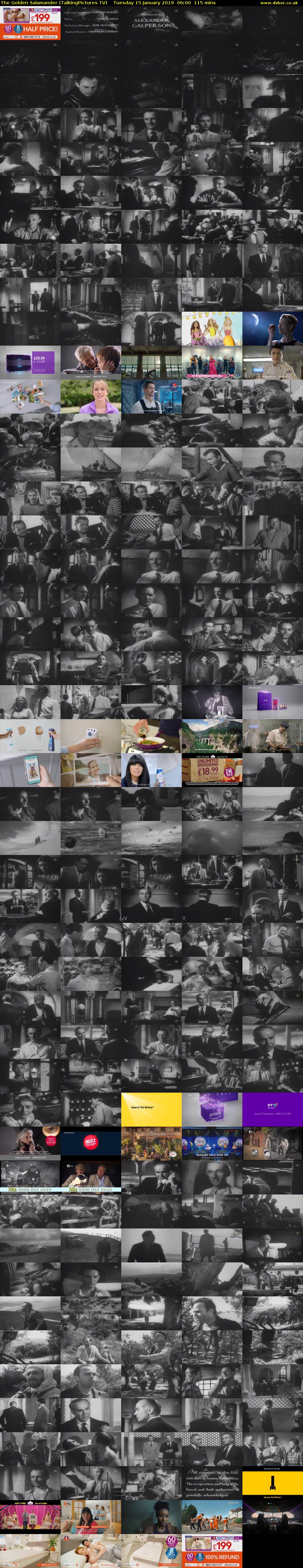 The Golden Salamander (TalkingPictures TV) Tuesday 15 January 2019 06:00 - 07:55