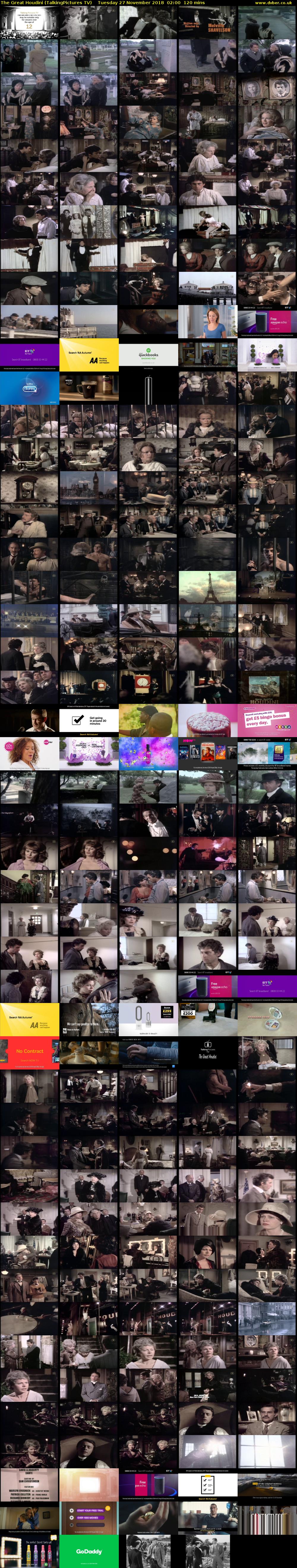 The Great Houdini (TalkingPictures TV) Tuesday 27 November 2018 02:00 - 04:00