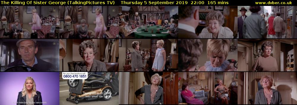 The Killing Of Sister George (TalkingPictures TV) Thursday 5 September 2019 22:00 - 00:45