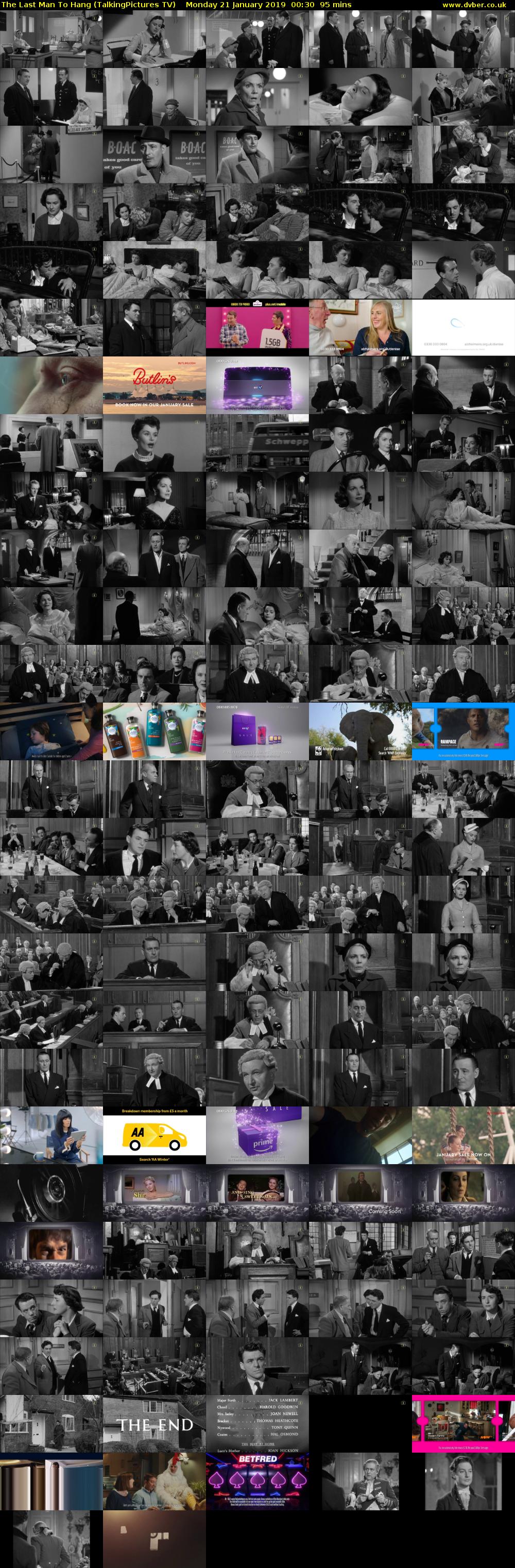 The Last Man To Hang (TalkingPictures TV) Monday 21 January 2019 00:30 - 02:05