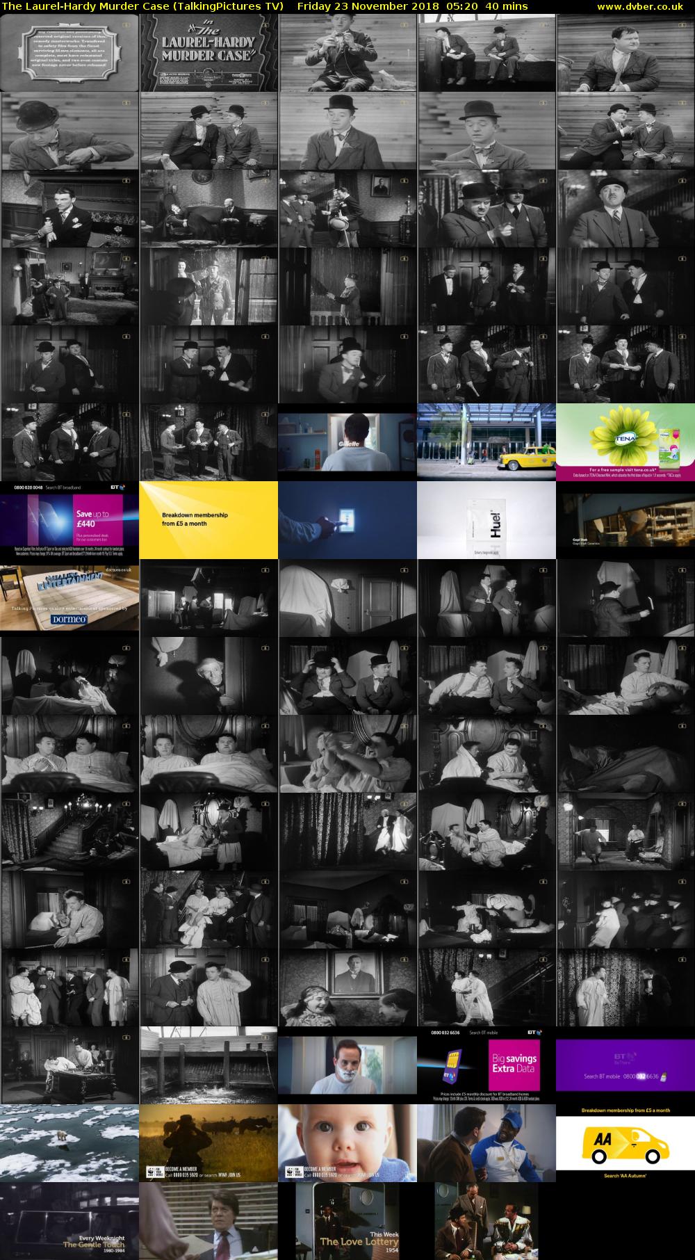 The Laurel-Hardy Murder Case (TalkingPictures TV) Friday 23 November 2018 05:20 - 06:00