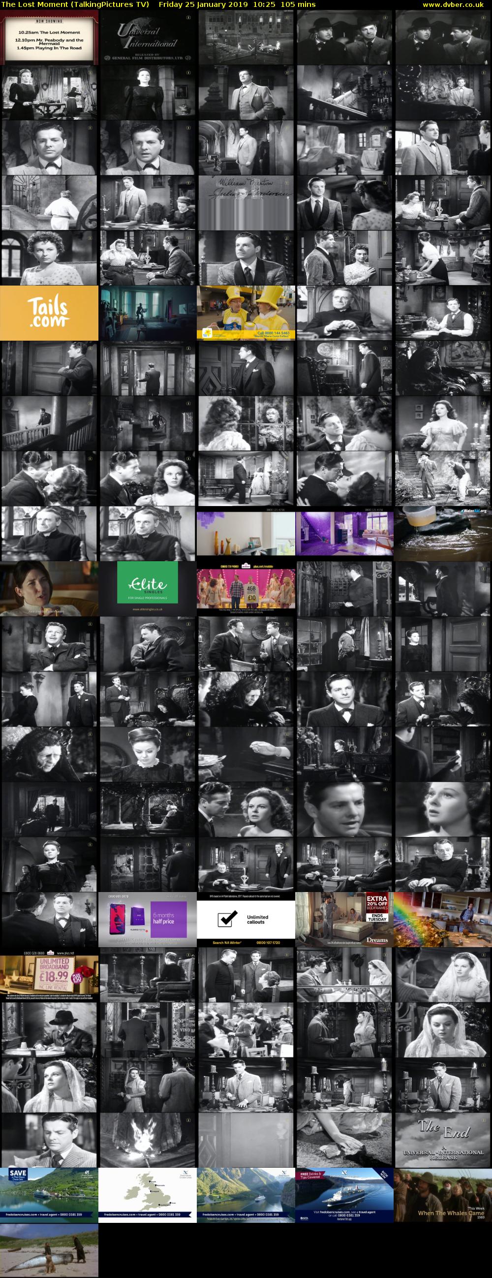 The Lost Moment (TalkingPictures TV) Friday 25 February 2023 10:25 - 12:10