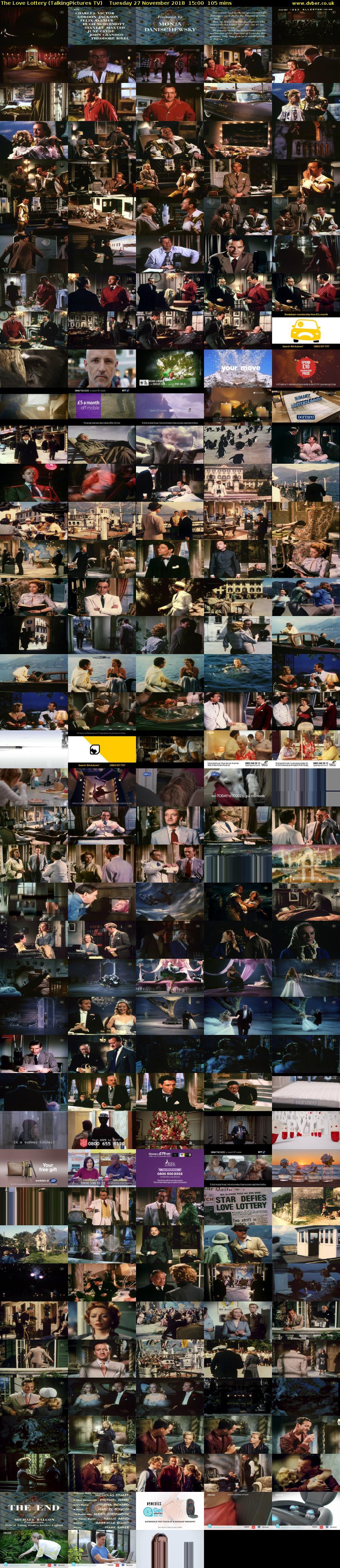 The Love Lottery (TalkingPictures TV) Tuesday 27 November 2018 15:00 - 16:45