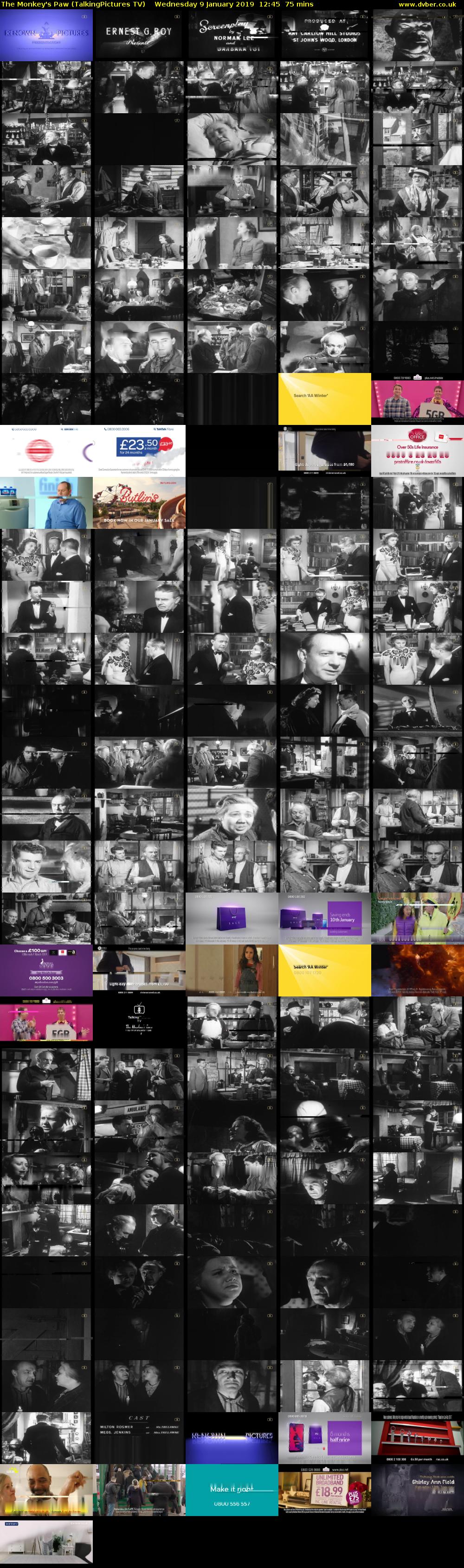 The Monkey's Paw (TalkingPictures TV) Wednesday 9 January 2019 12:45 - 14:00