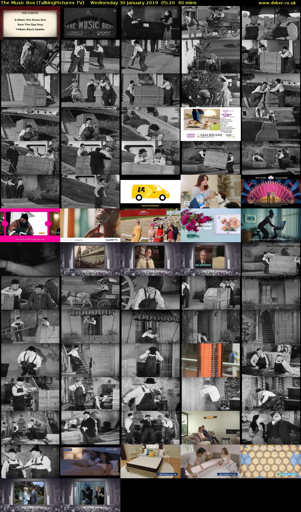 The Music Box (TalkingPictures TV) Wednesday 30 January 2019 05:20 - 06:00