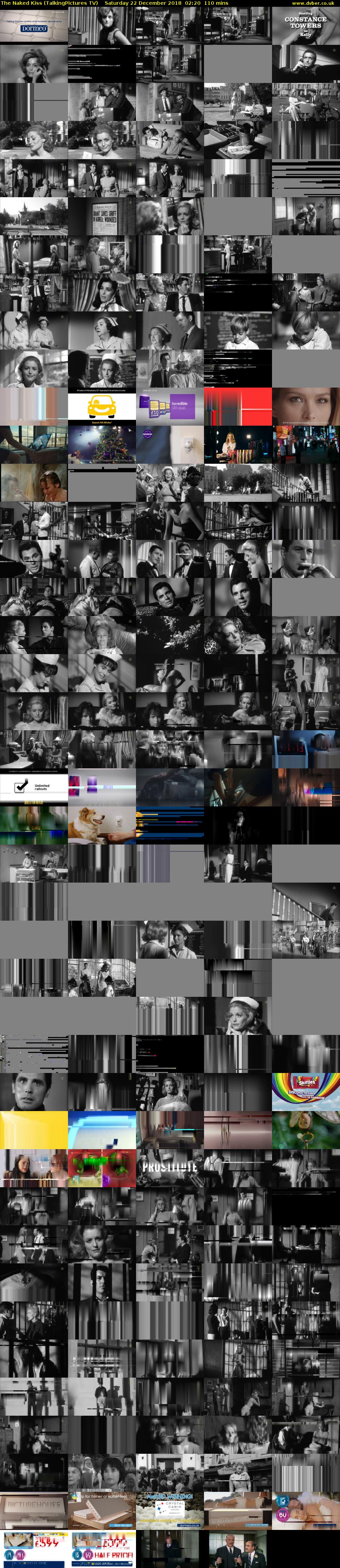 The Naked Kiss (TalkingPictures TV) Saturday 22 December 2018 02:20 - 04:10