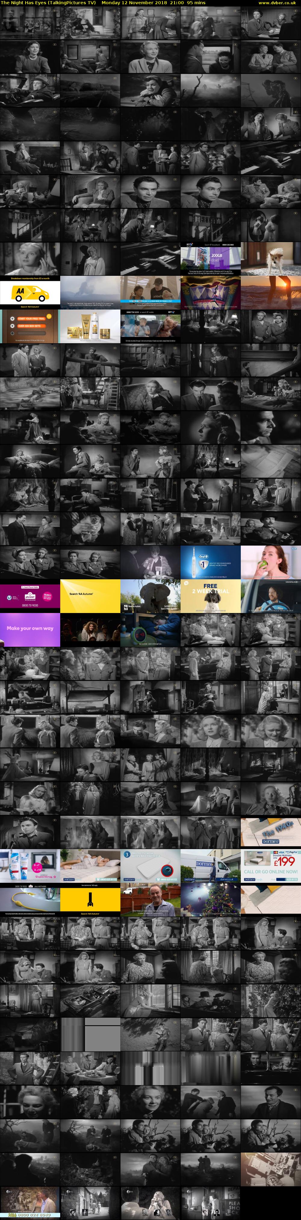 The Night Has Eyes (TalkingPictures TV) Monday 12 November 2018 21:00 - 22:35