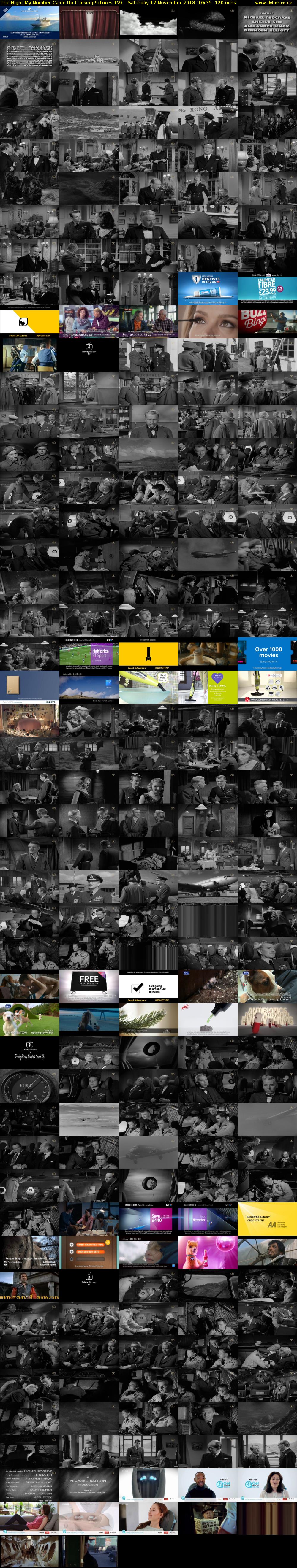 The Night My Number Came Up (TalkingPictures TV) Saturday 17 November 2018 10:35 - 12:35