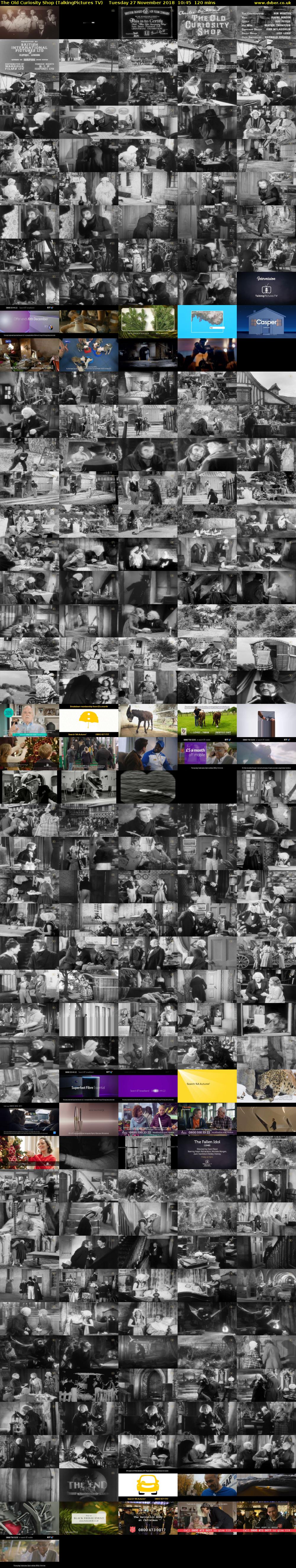 The Old Curiosity Shop (TalkingPictures TV) Tuesday 27 November 2018 10:45 - 12:45