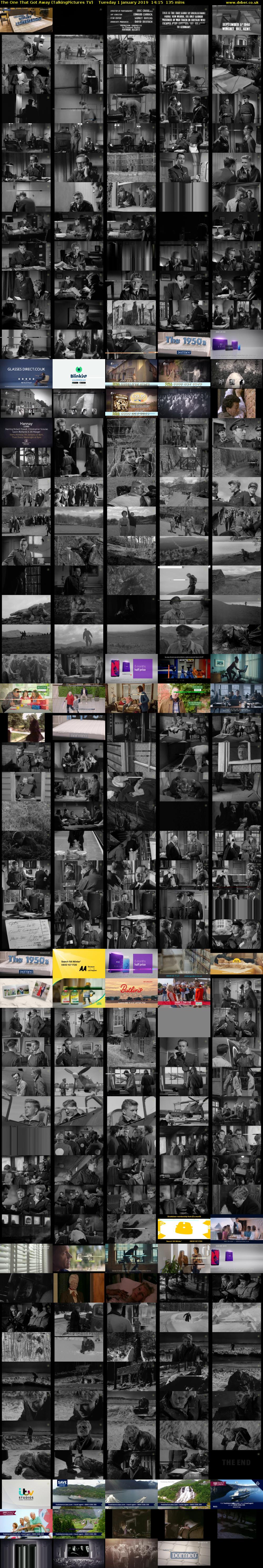 The One That Got Away (TalkingPictures TV) Tuesday 1 January 2019 14:15 - 16:30