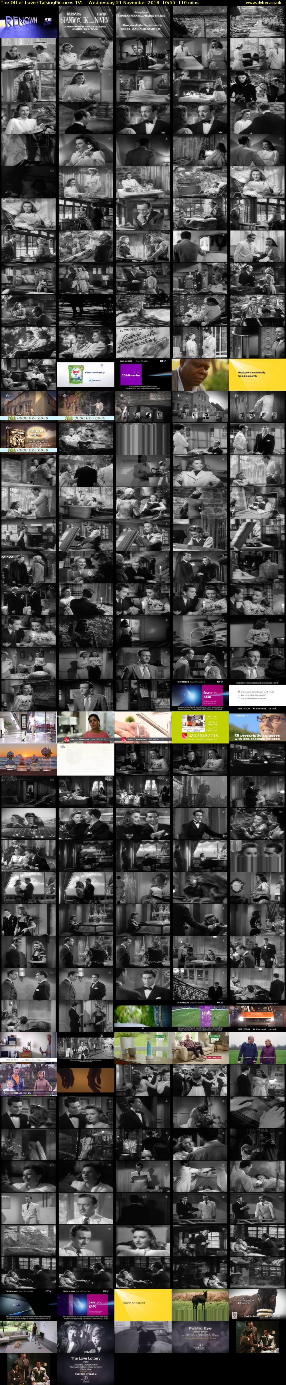 The Other Love (TalkingPictures TV) Wednesday 21 November 2018 10:55 - 12:45