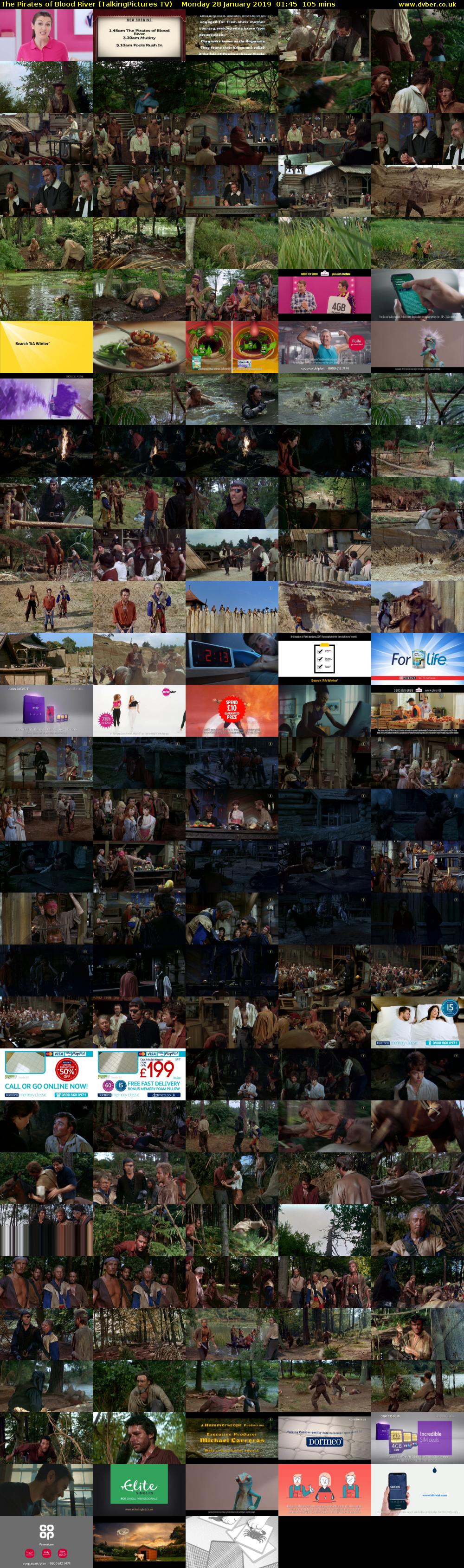 The Pirates of Blood River (TalkingPictures TV) Monday 28 January 2019 01:45 - 03:30