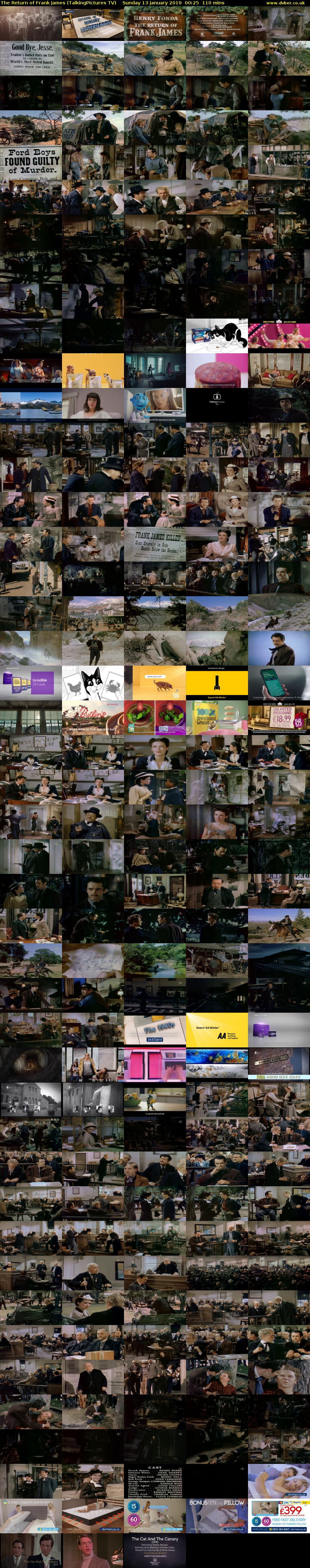 The Return of Frank James (TalkingPictures TV) Sunday 13 January 2019 00:25 - 02:15