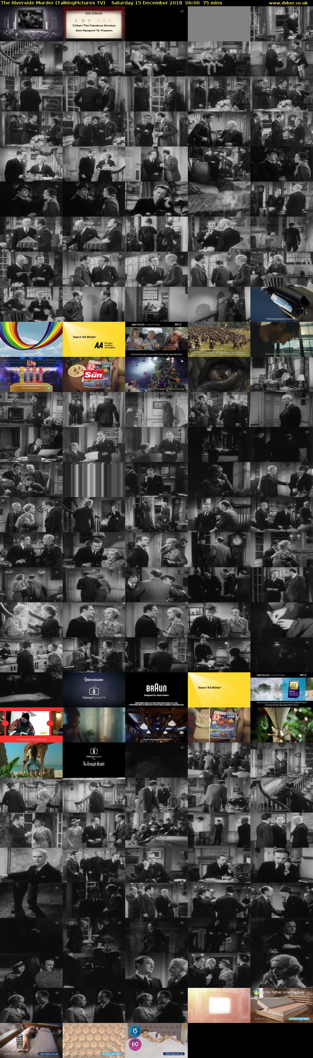 The Riverside Murder (TalkingPictures TV) Saturday 15 December 2018 06:00 - 07:15