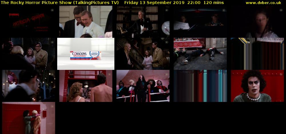 The Rocky Horror Picture Show (TalkingPictures TV) Friday 13 September 2019 22:00 - 00:00