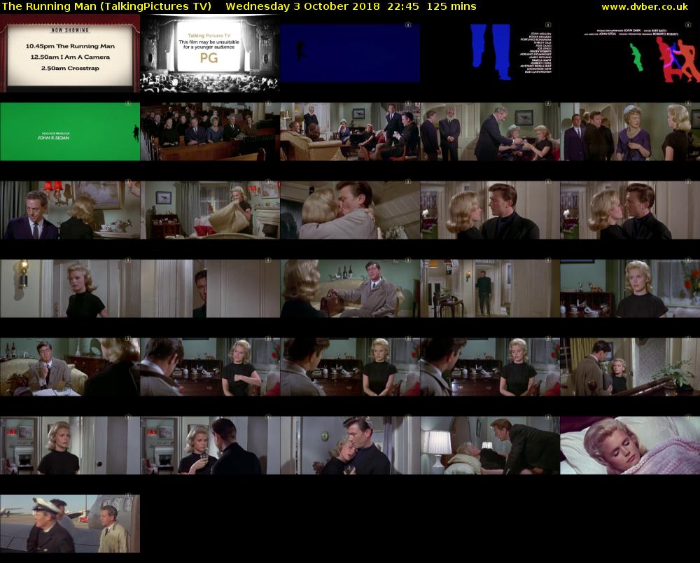 The Running Man (TalkingPictures TV) Wednesday 3 October 2018 22:45 - 00:50