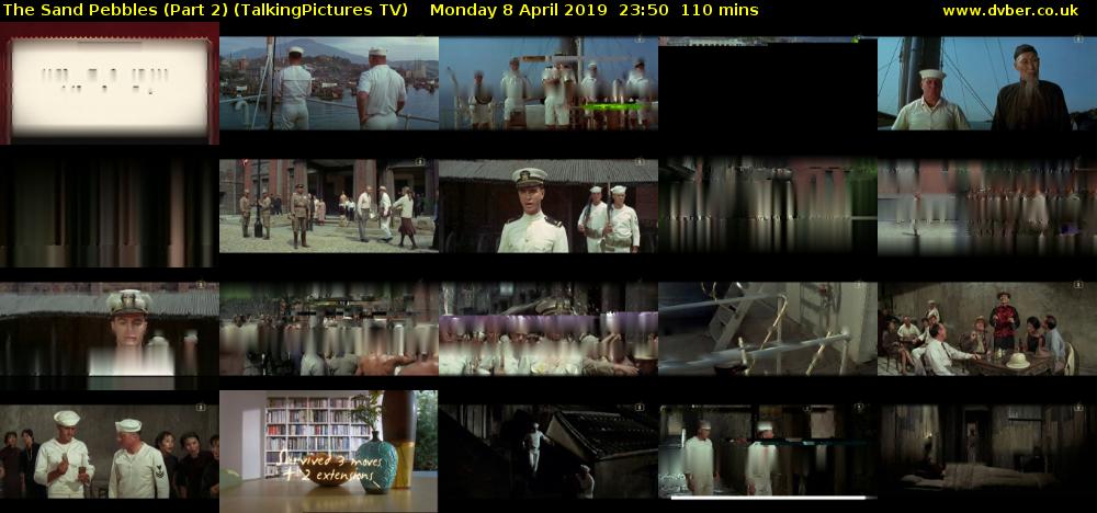 The Sand Pebbles (Part 2) (TalkingPictures TV) Monday 8 April 2019 23:50 - 01:40