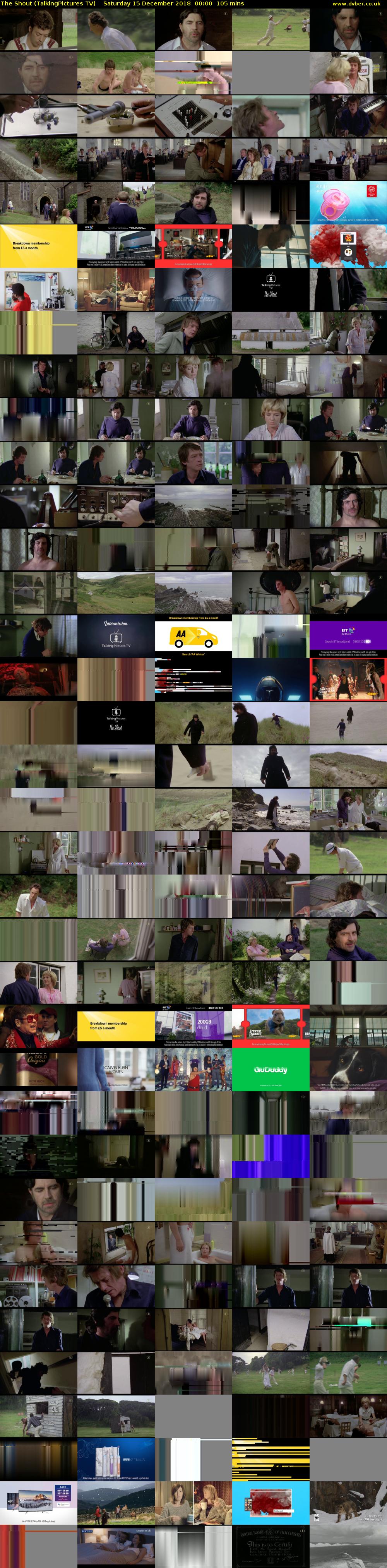 The Shout (TalkingPictures TV) Saturday 15 December 2018 00:00 - 01:45