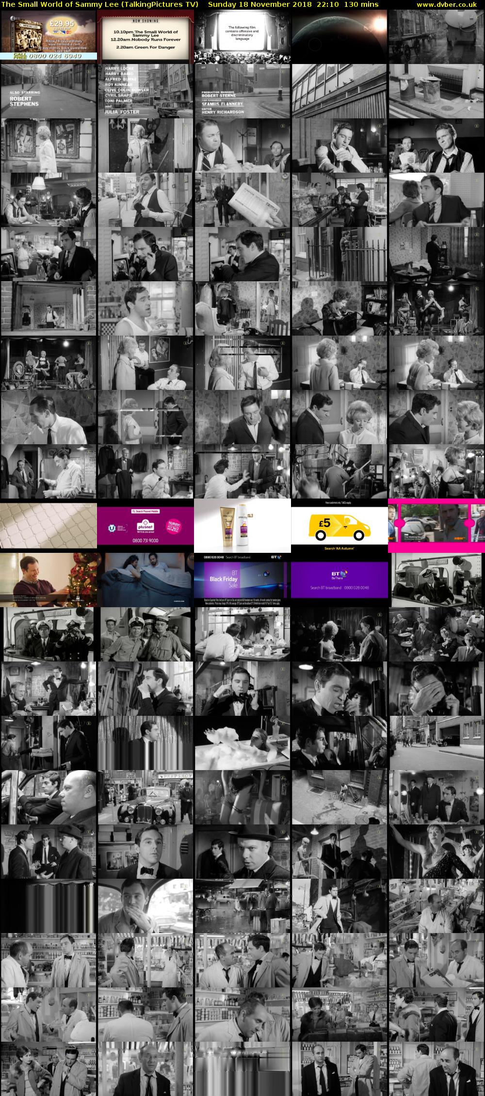 The Small World of Sammy Lee (TalkingPictures TV) Sunday 18 November 2018 22:10 - 00:20