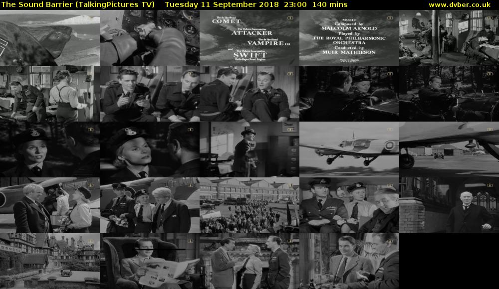 The Sound Barrier (TalkingPictures TV) Tuesday 11 September 2018 23:00 - 01:20