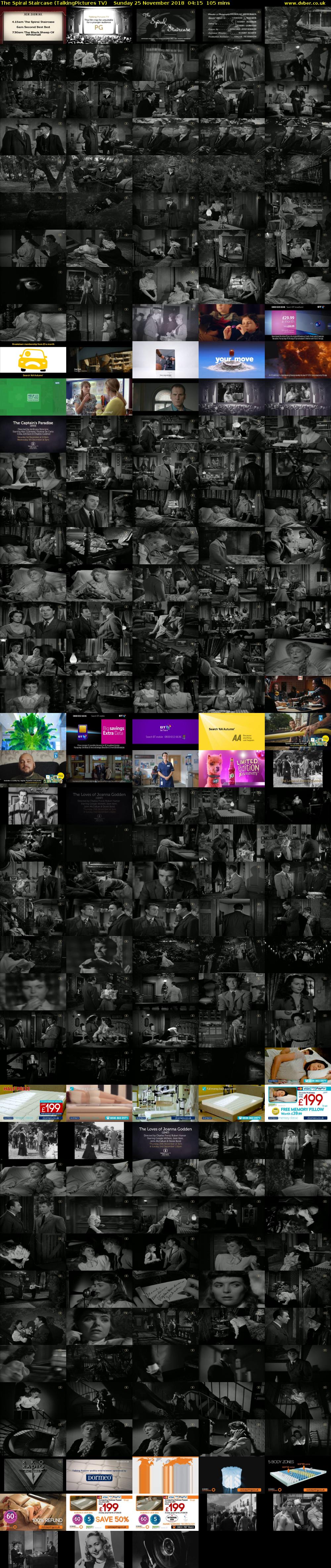 The Spiral Staircase (TalkingPictures TV) Sunday 25 November 2018 04:15 - 06:00