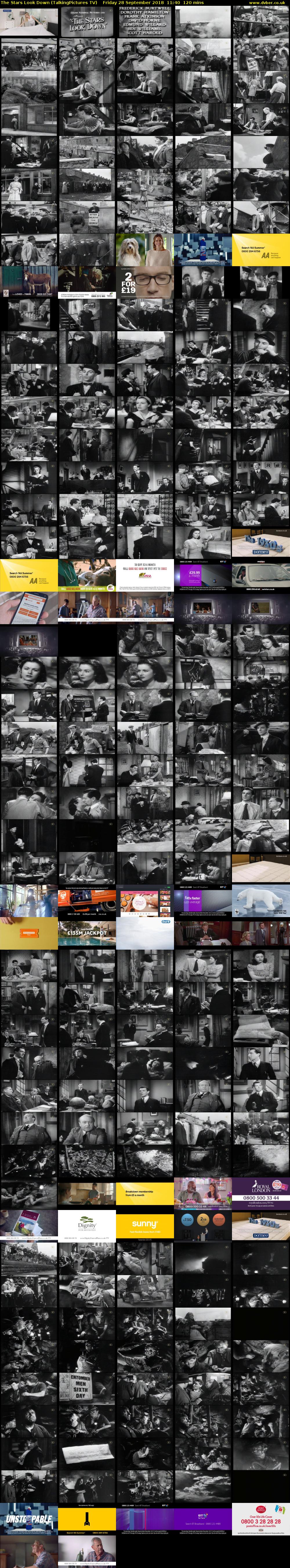 The Stars Look Down (TalkingPictures TV) Friday 28 September 2018 11:40 - 13:40