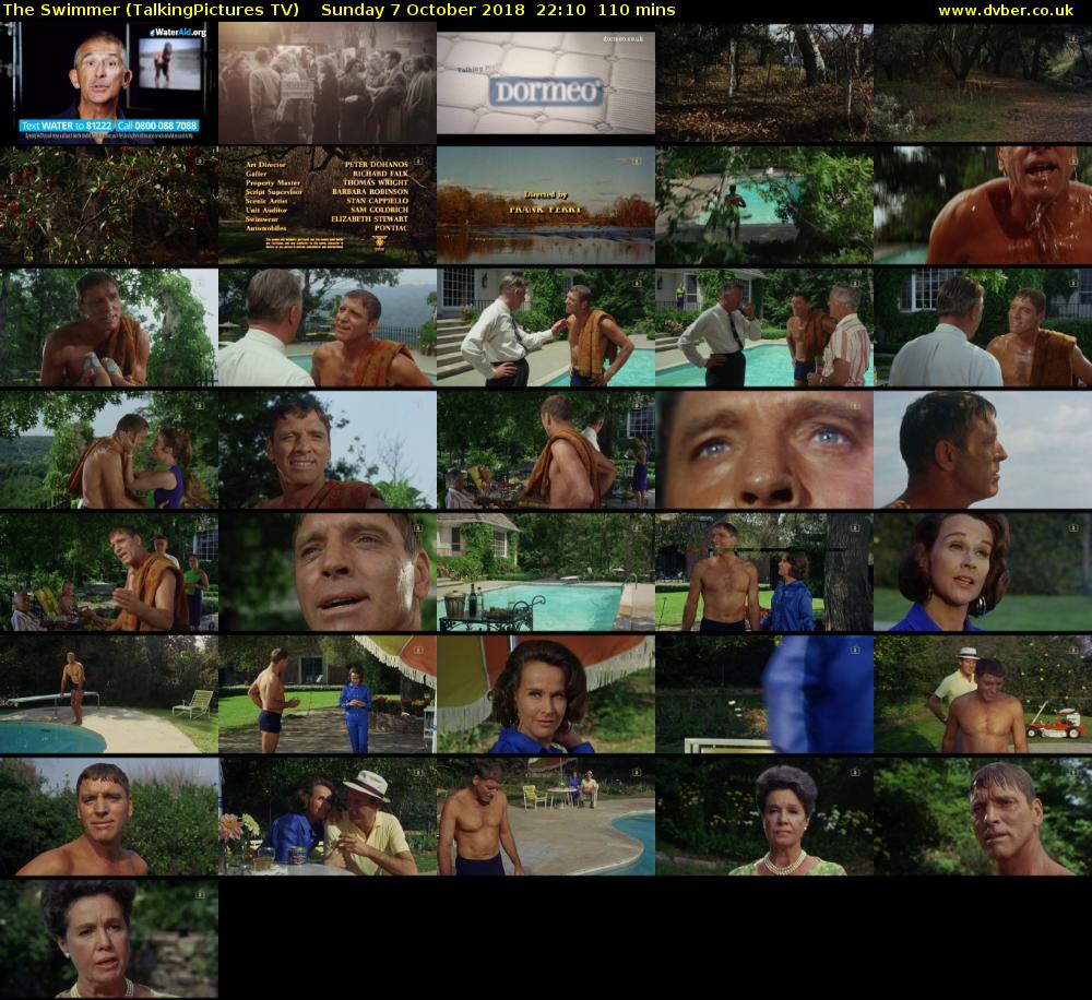 The Swimmer (TalkingPictures TV) Sunday 7 October 2018 22:10 - 00:00