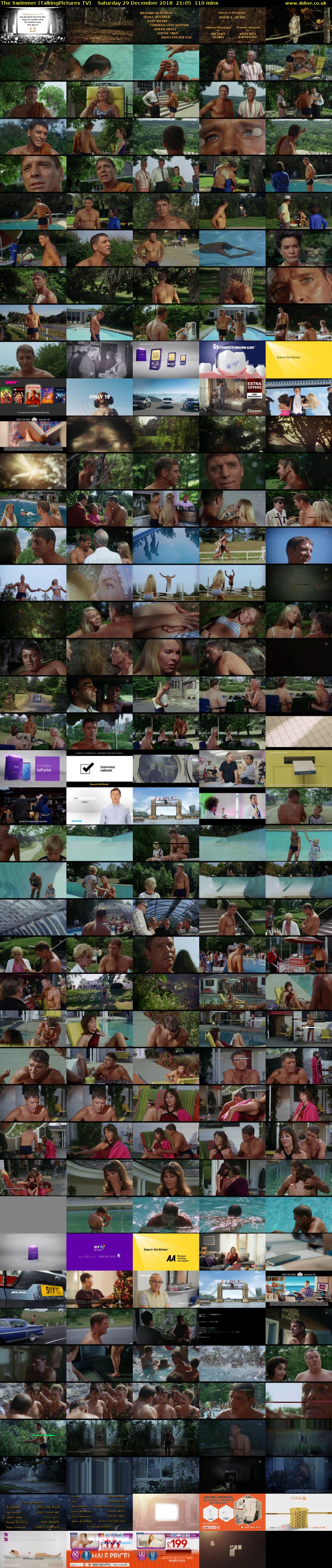 The Swimmer (TalkingPictures TV) Saturday 29 December 2018 21:05 - 22:55