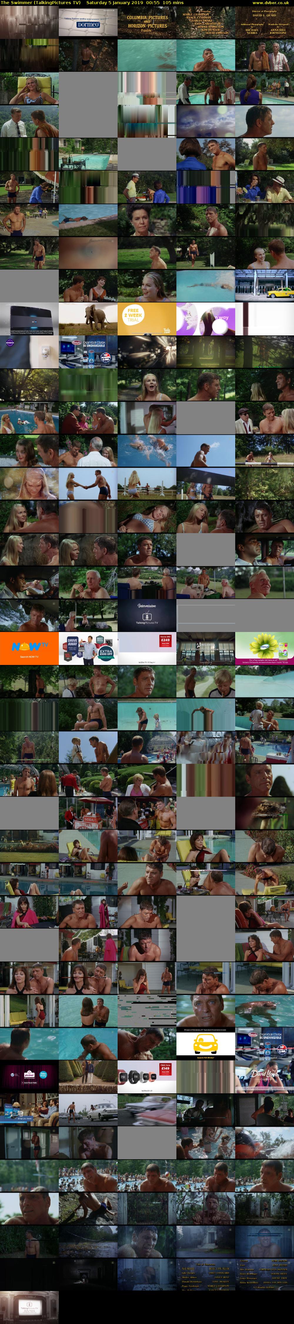 The Swimmer (TalkingPictures TV) Saturday 5 January 2019 00:55 - 02:40