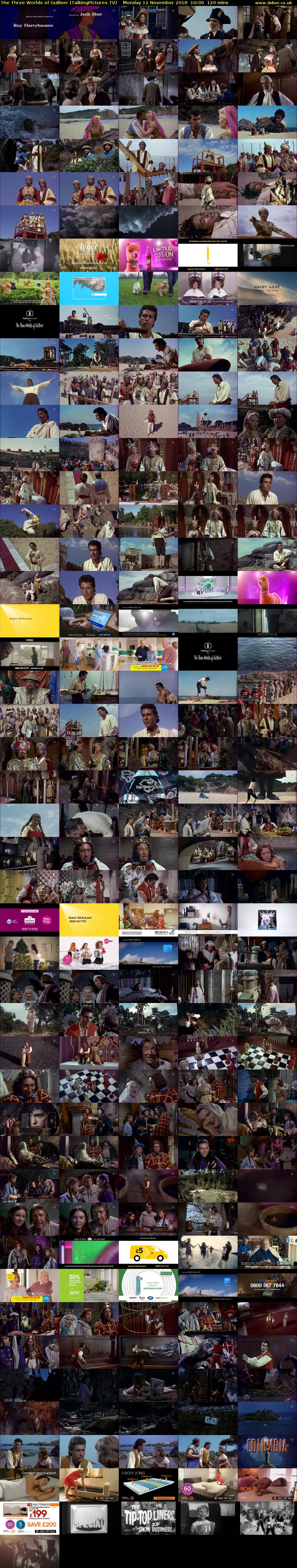 The Three Worlds of Gulliver (TalkingPictures TV) Monday 12 November 2018 10:00 - 12:00