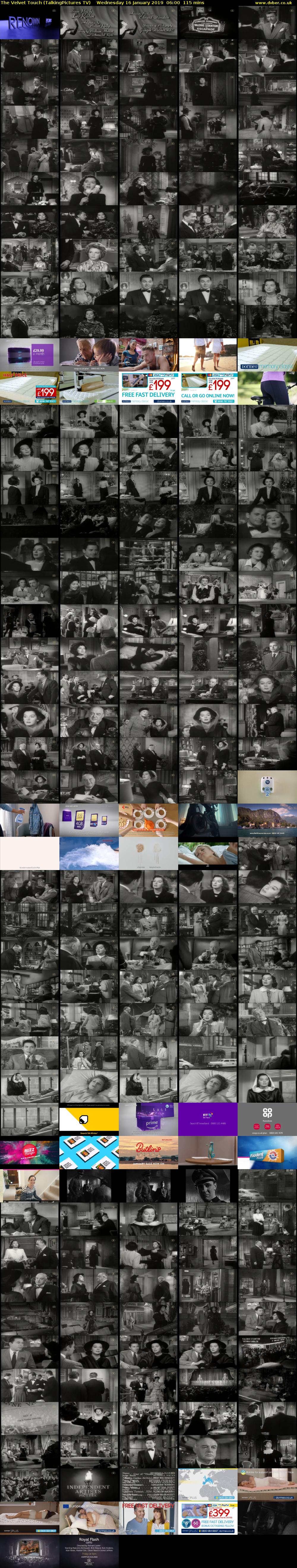 The Velvet Touch (TalkingPictures TV) Wednesday 16 January 2019 06:00 - 07:55