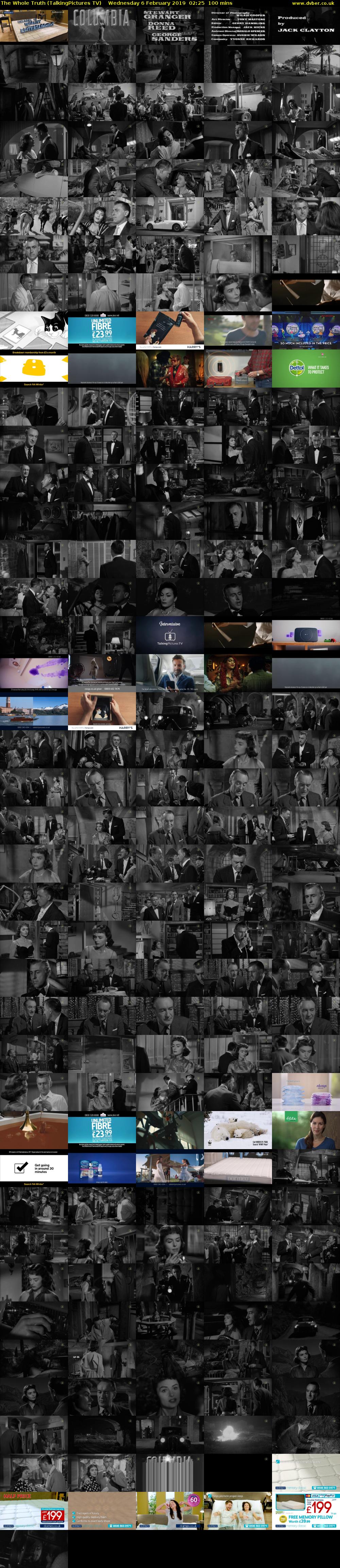 The Whole Truth (TalkingPictures TV) Wednesday 6 February 2019 02:25 - 04:05