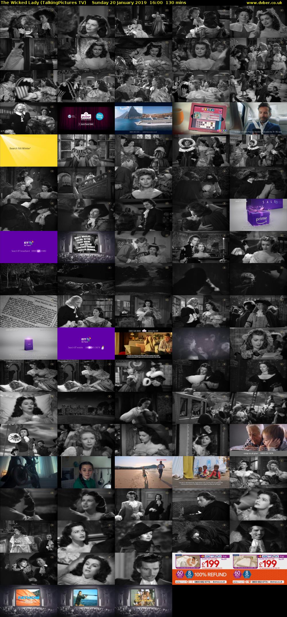 The Wicked Lady (TalkingPictures TV) Sunday 20 January 2019 16:00 - 18:10