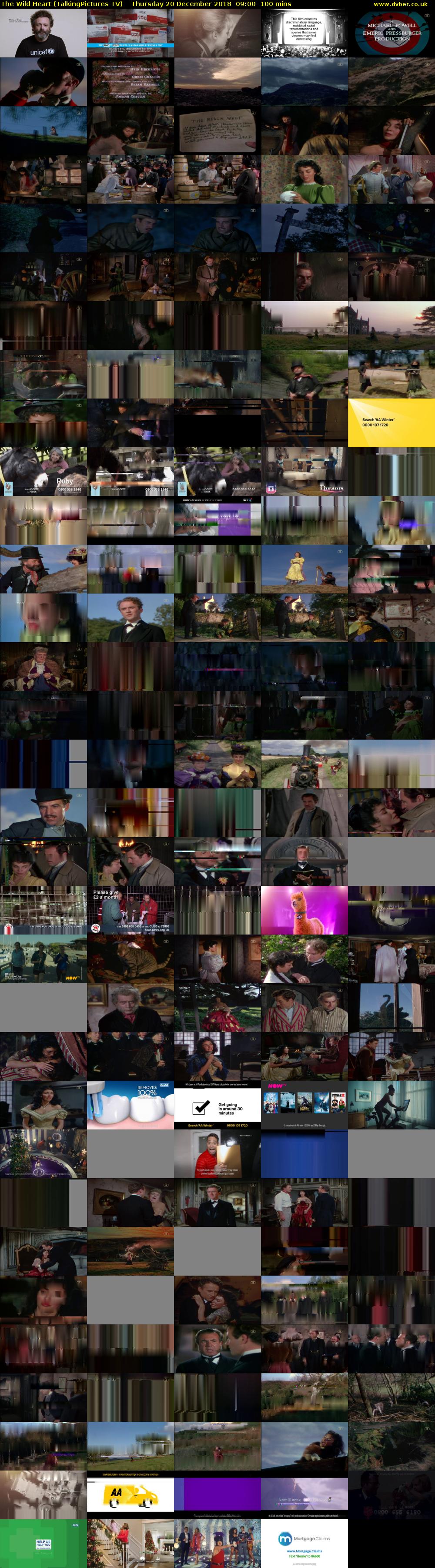 The Wild Heart (TalkingPictures TV) Thursday 20 December 2018 09:00 - 10:40