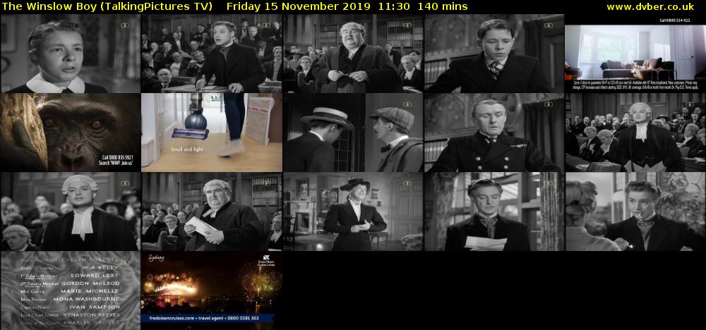 The Winslow Boy (TalkingPictures TV) Friday 15 November 2019 11:30 - 13:50