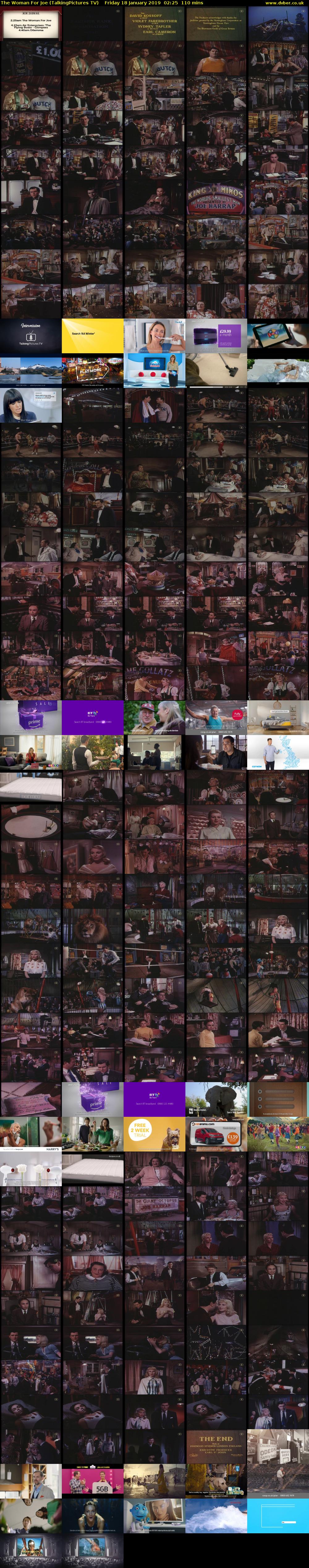 The Woman For Joe (TalkingPictures TV) Friday 18 January 2019 02:25 - 04:15