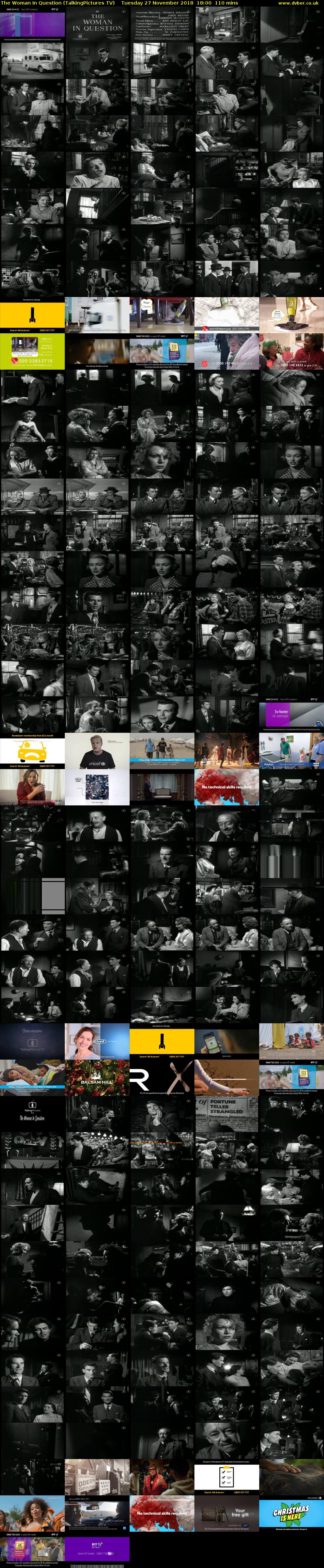 The Woman In Question (TalkingPictures TV) Tuesday 27 November 2018 18:00 - 19:50