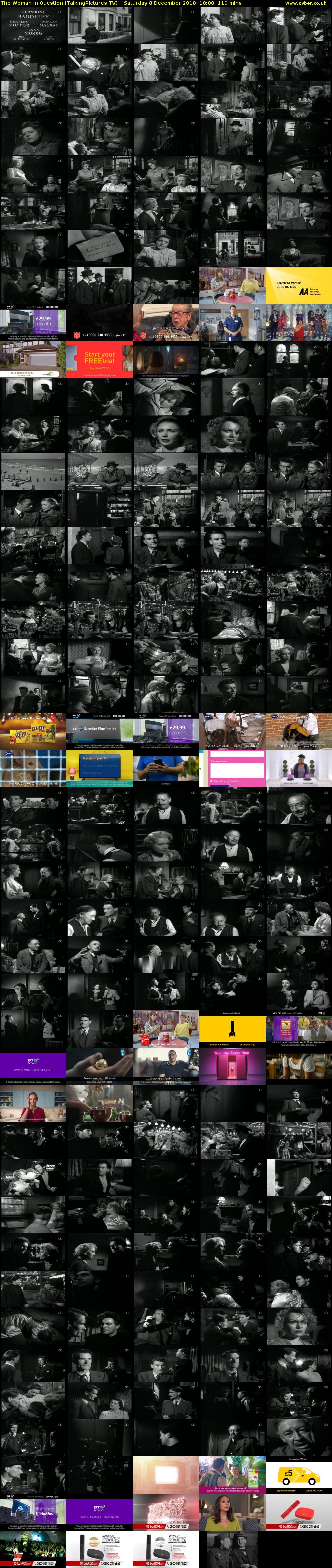 The Woman In Question (TalkingPictures TV) Saturday 8 December 2018 10:00 - 11:50