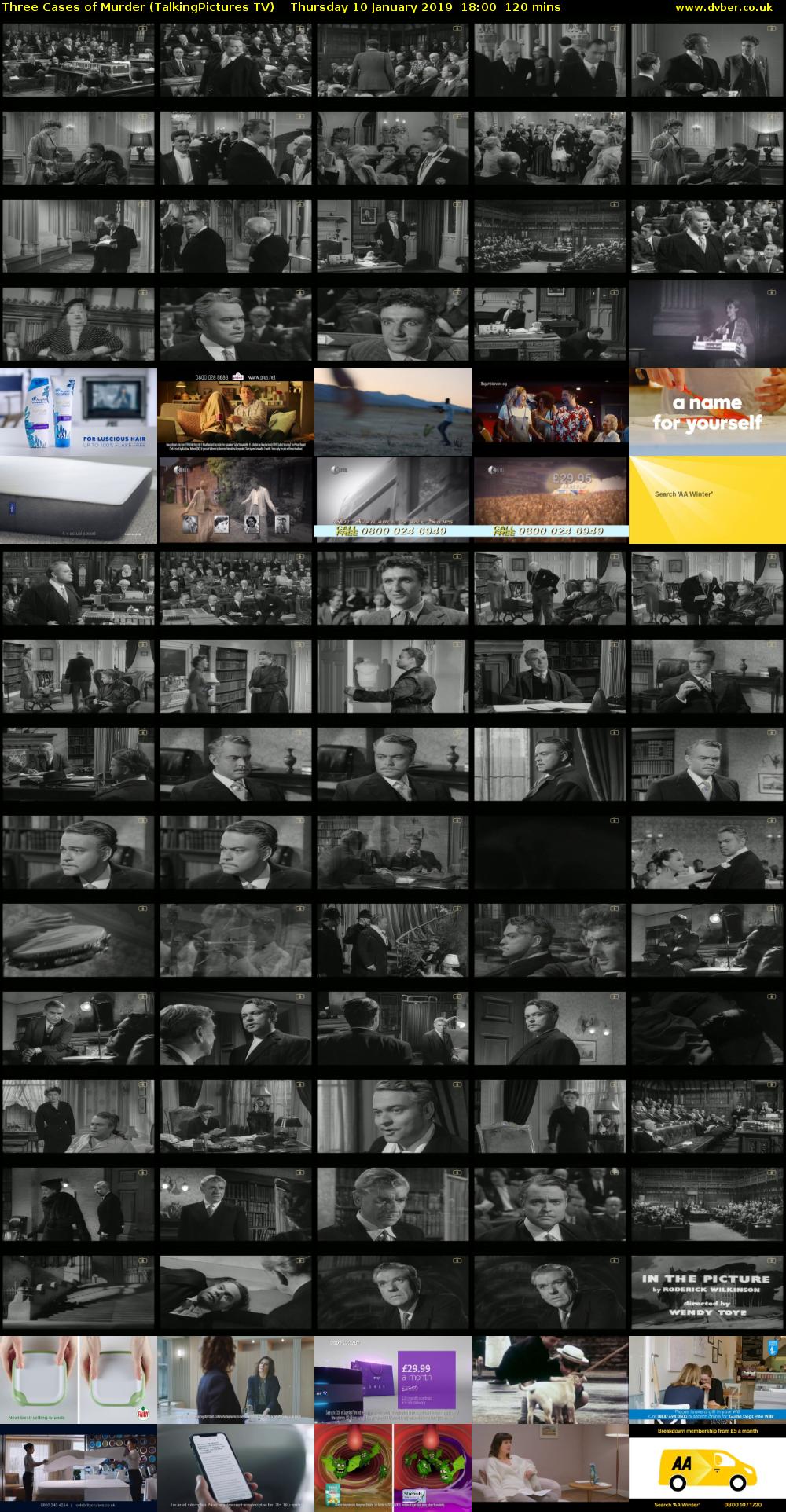 Three Cases of Murder (TalkingPictures TV) Thursday 10 January 2019 18:00 - 20:00